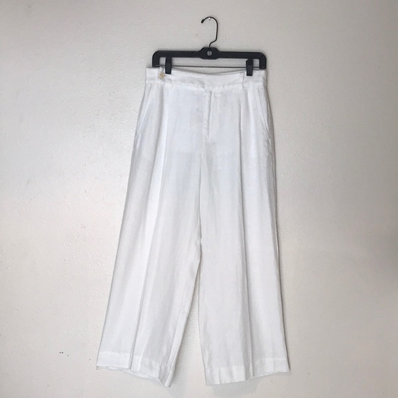 NWT Madewell The Petite Harlow Wide Leg Pant in 100% Linen - 6P - Picture 1 of 12